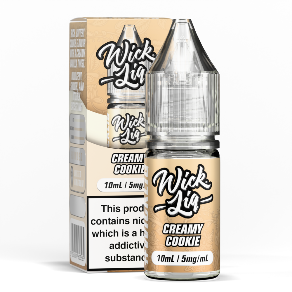Wick Liq Creamy Cookie Bar Juice Rich Dessert Nic Salt 10ml Wick Liq Creamy Cookie Bar Juice Rich Dessert Nic Salt 10ml