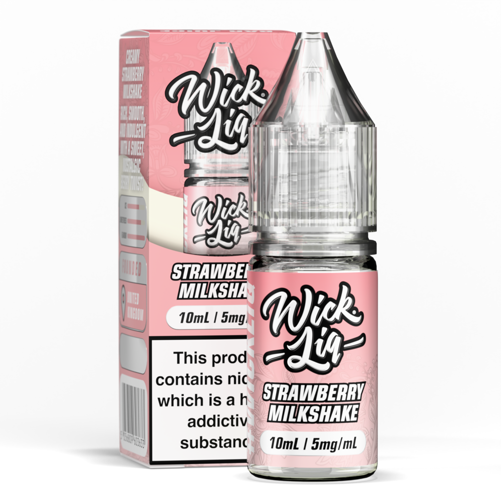 Wick Liq Strawberry Milkshake - Smooth & Sweet Wick Liq Strawberry Milkshake - Smooth & Sweet